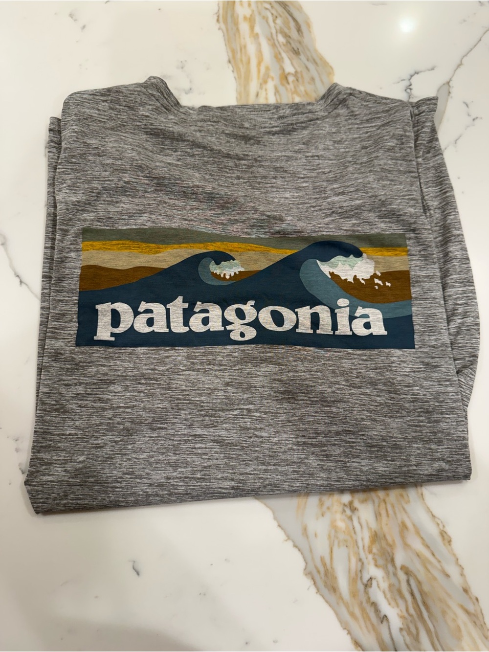Patagonia Heather Gray Capilene Cool Daily Tee - Picture 6 of 7